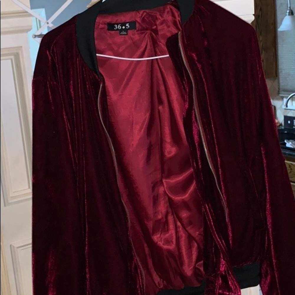 Velvet bomber jacket - Picture 2 of 4